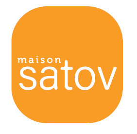 Logo Satov sans baseline sur fond blanc png